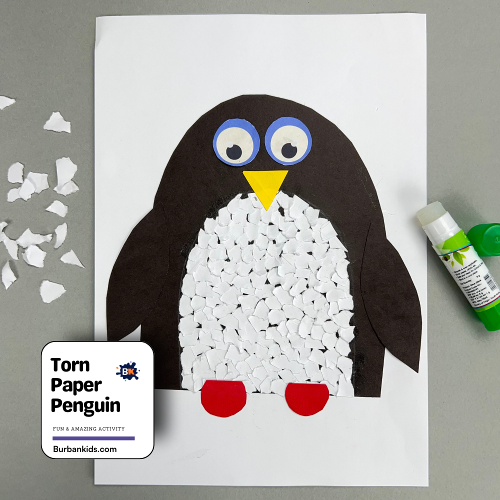 Torn Paper Penguin Torn Paper Penguin