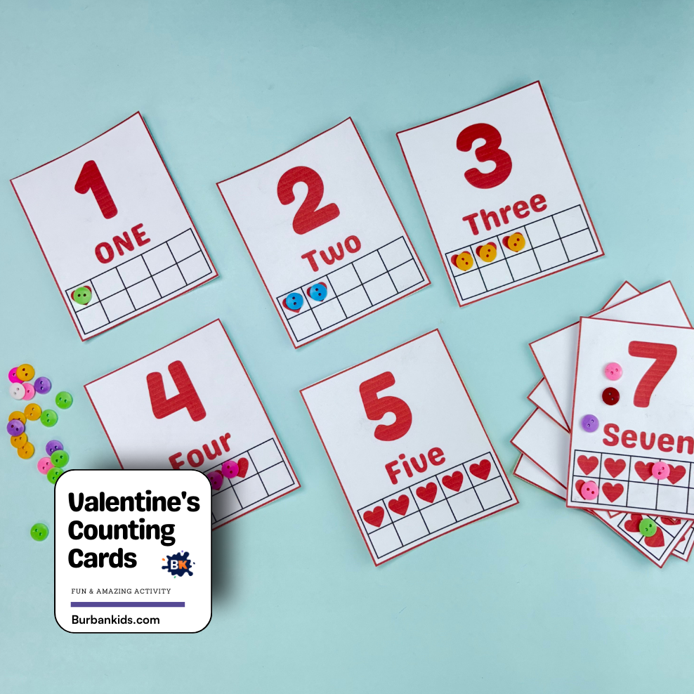 Valentine's Counting Cards Valentine's Counting Cards