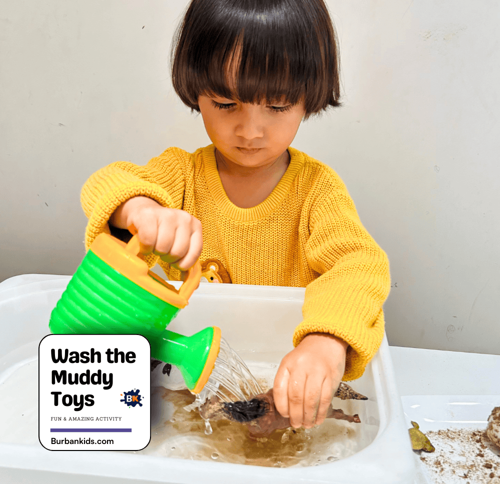 Wash the Muddy Toys Activity