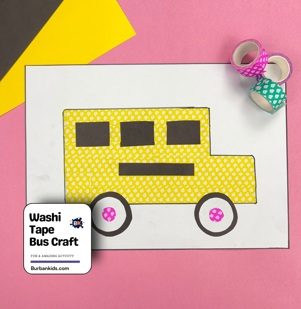 Washi Tape Bus Craft Washi Tape Bus Craft