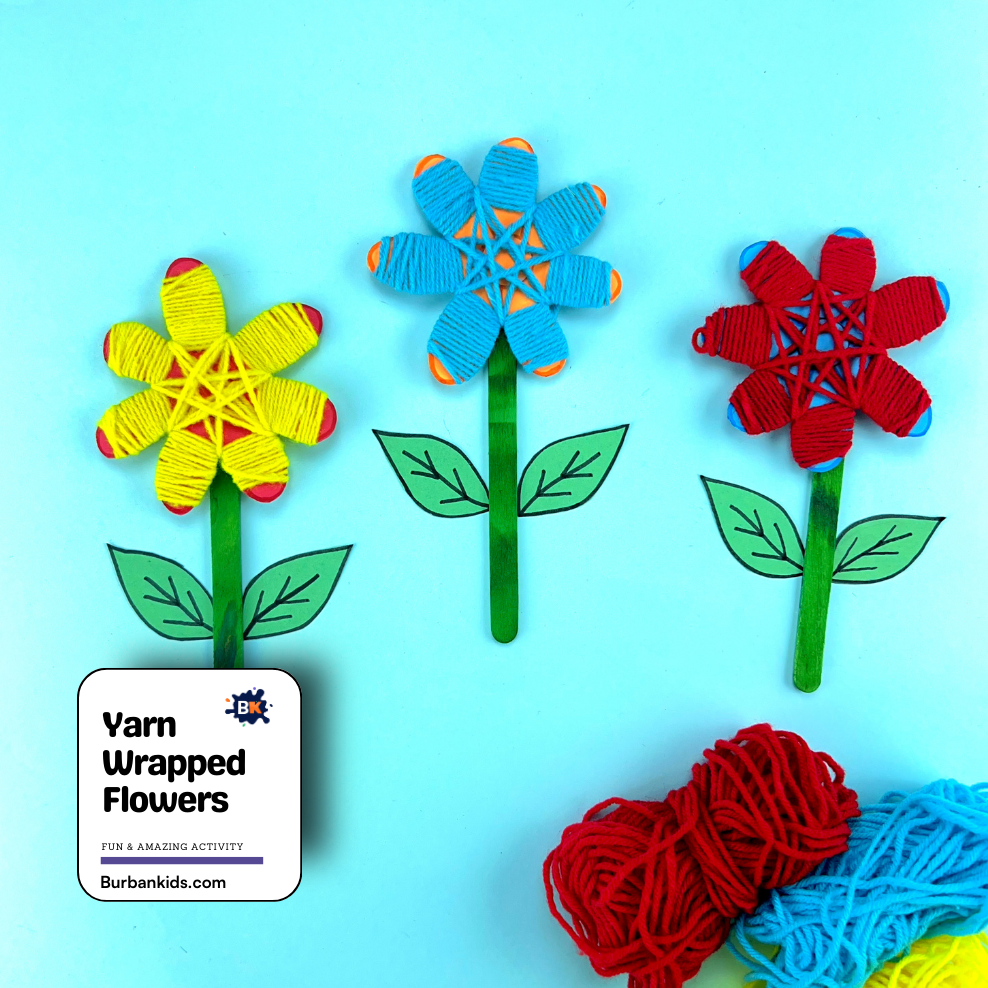 Yarn Wrapped Flowers Yarn Wrapped Flowers
