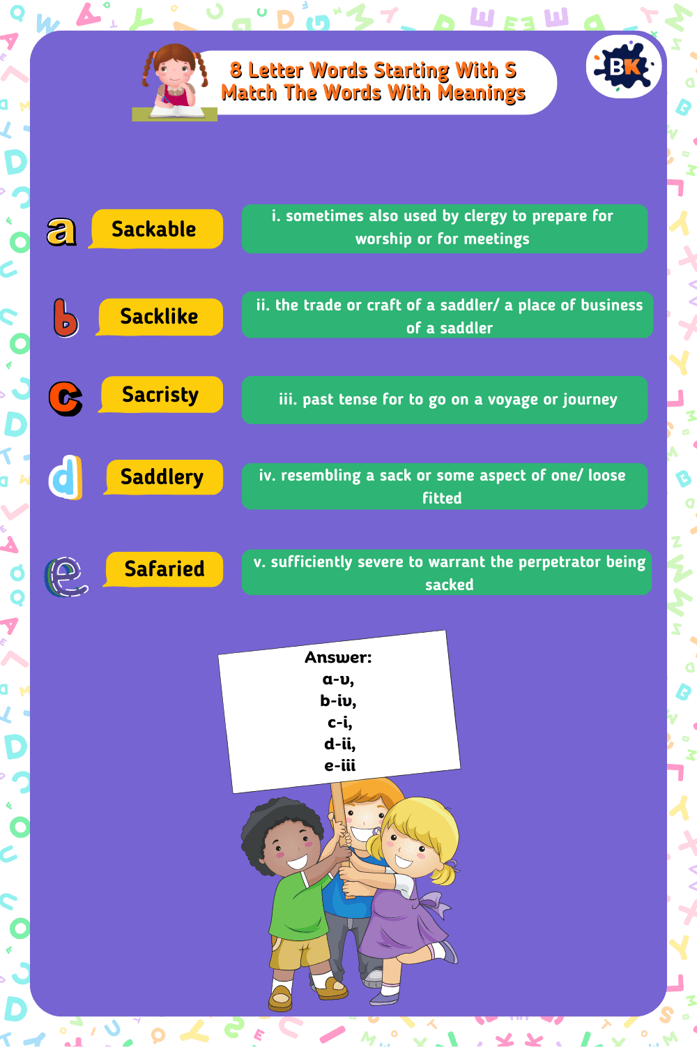 Amazing Word Matching Activity For Kids Amazing Word Matching Activity For Kids