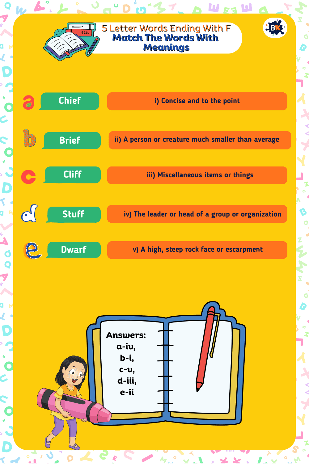 Amazing Words Matching Activity For Kids Amazing Words Matching Activity For Kids