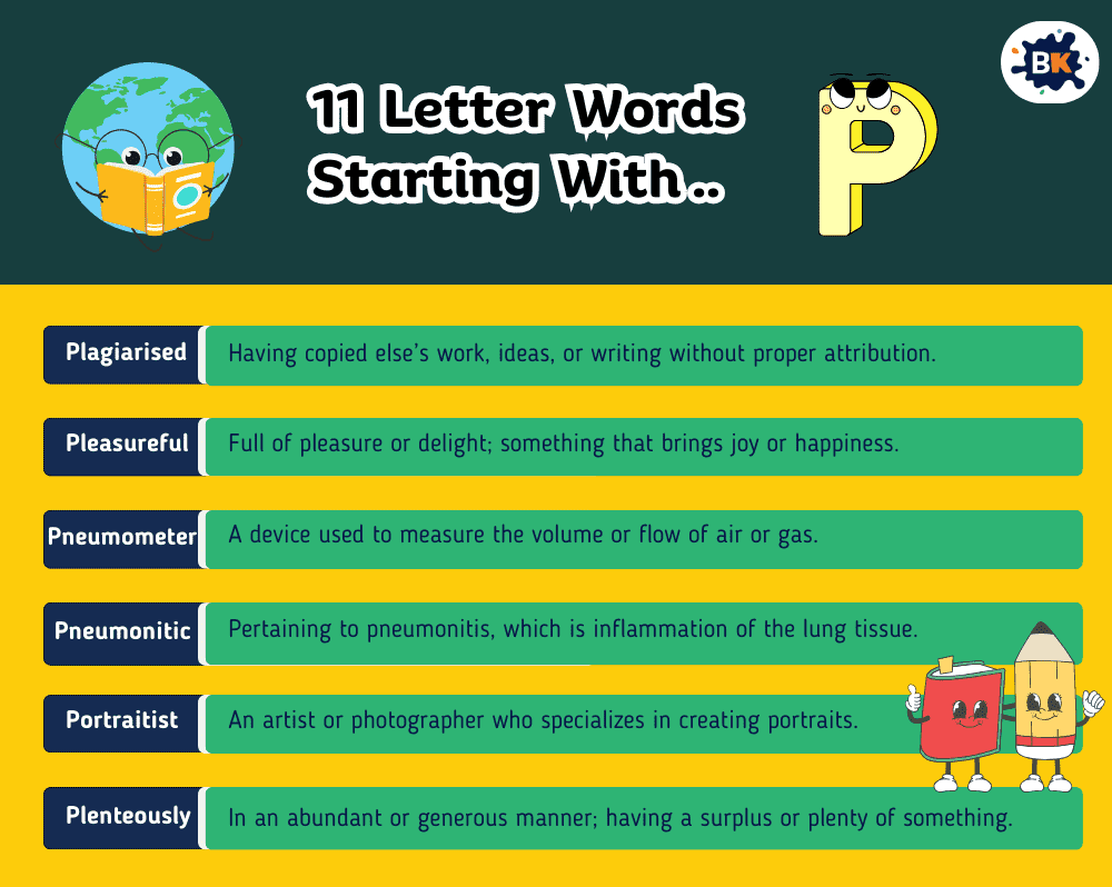 Amusing 11 Letter Words Starting With P For Kids Amusing 11 Letter Words Starting With P For Kids
