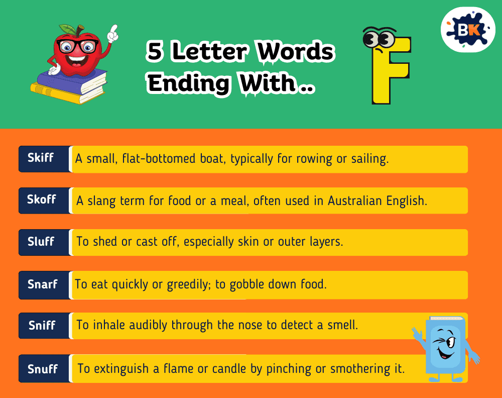 Amusing 5 Letter Words Ending With F For Kids Amusing 5 Letter Words Ending With F For Kids
