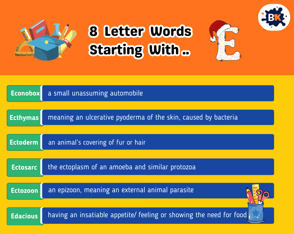 Amusing 8 Letter Words Starting With E For Kids Amusing 8 Letter Words Starting With E For Kids