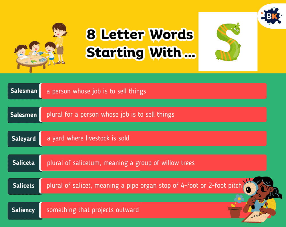 Amusing 8 Letter Words Starting With S For Kids Amusing 8 Letter Words Starting With S For Kids