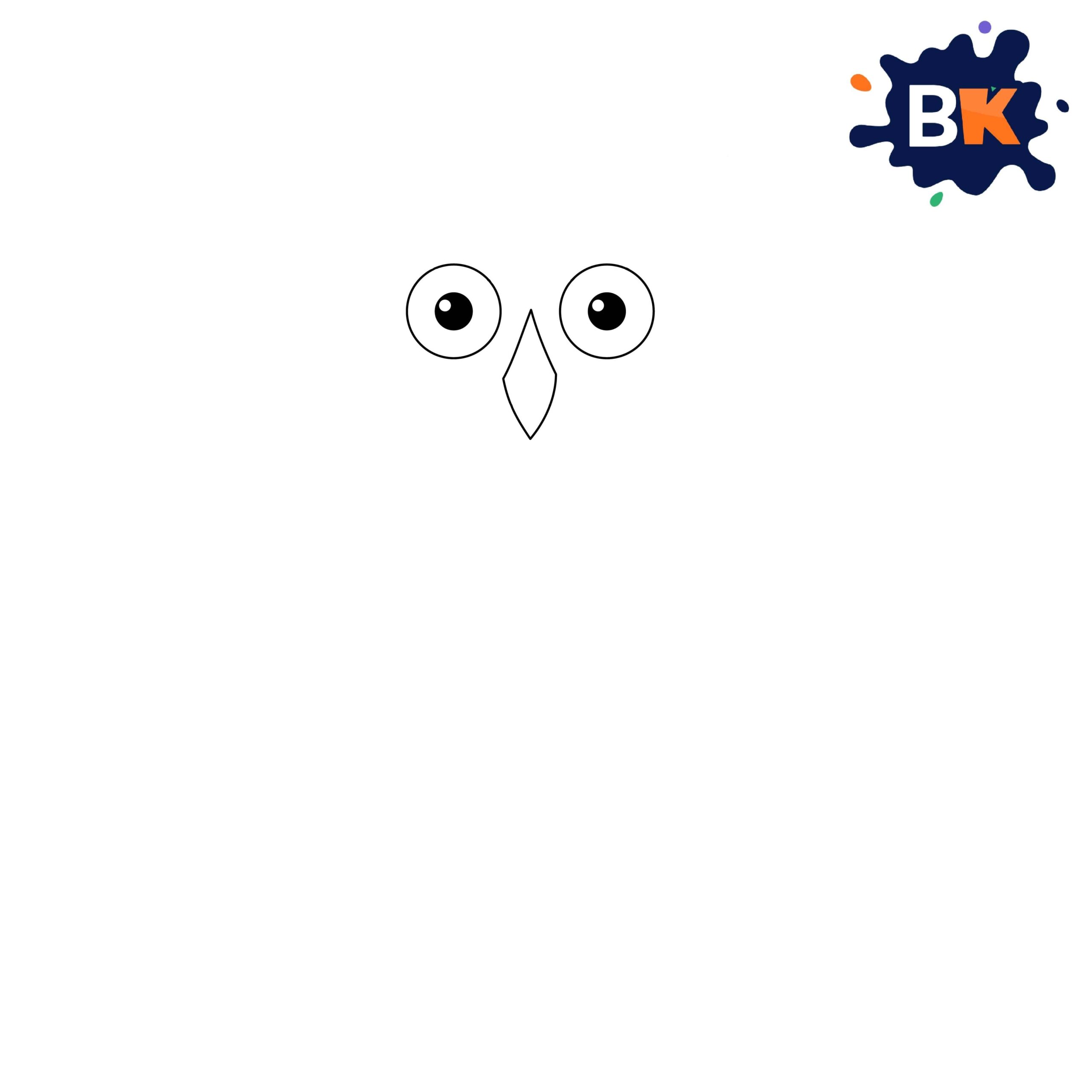 How to Draw Barn Owl Step 3 How to Draw Barn Owl Step 3