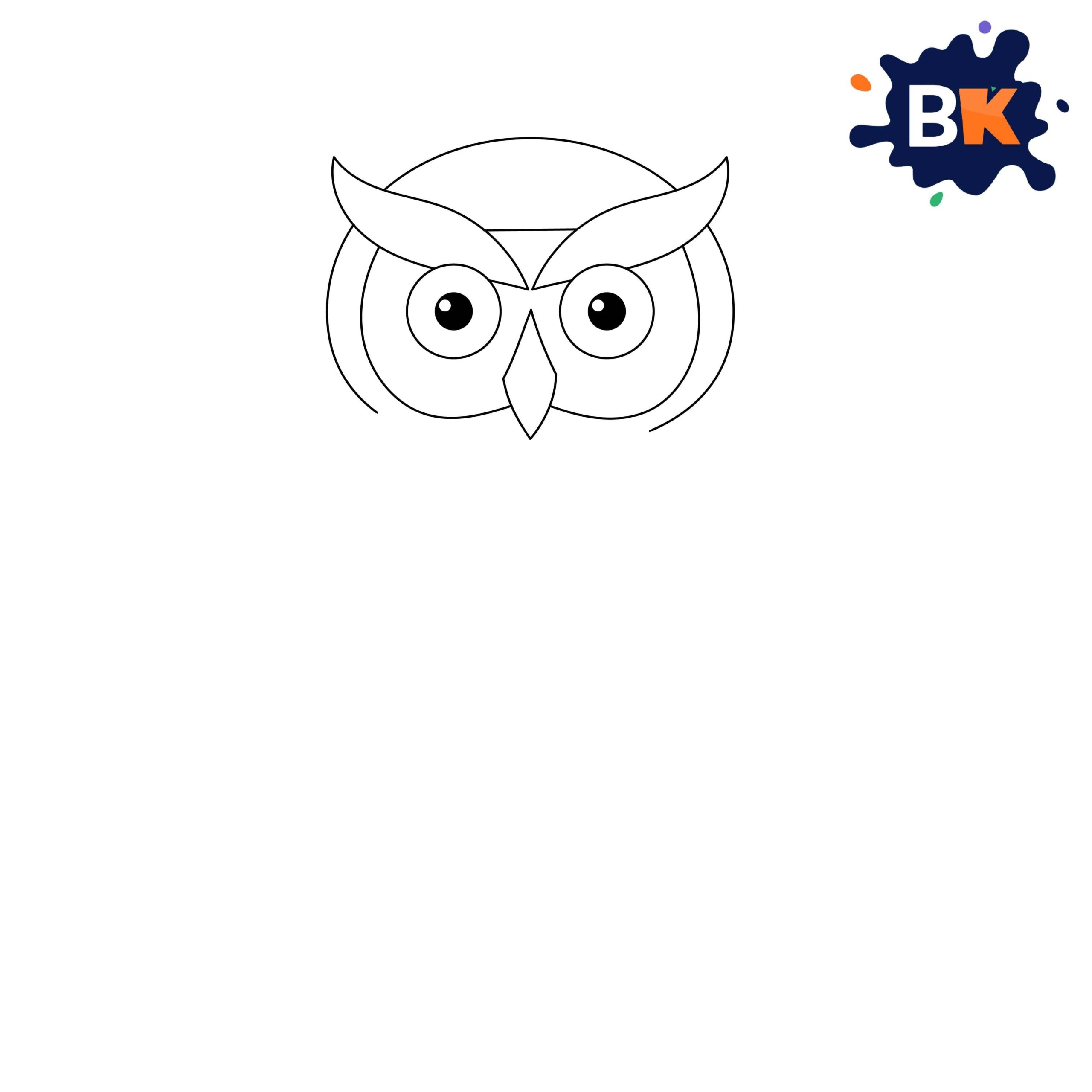 How to Draw Barn Owl Step 7 How to Draw Barn Owl Step 7
