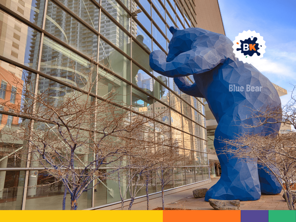 Denver's Blue Bear Sculpture Denver's Blue Bear Sculpture