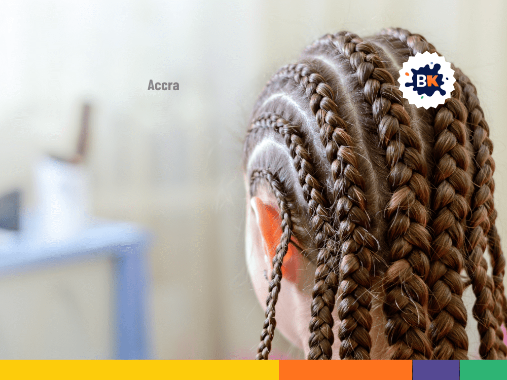 Ghanaian braid is a unique hairstyle Ghanaian braid is a unique hairstyle