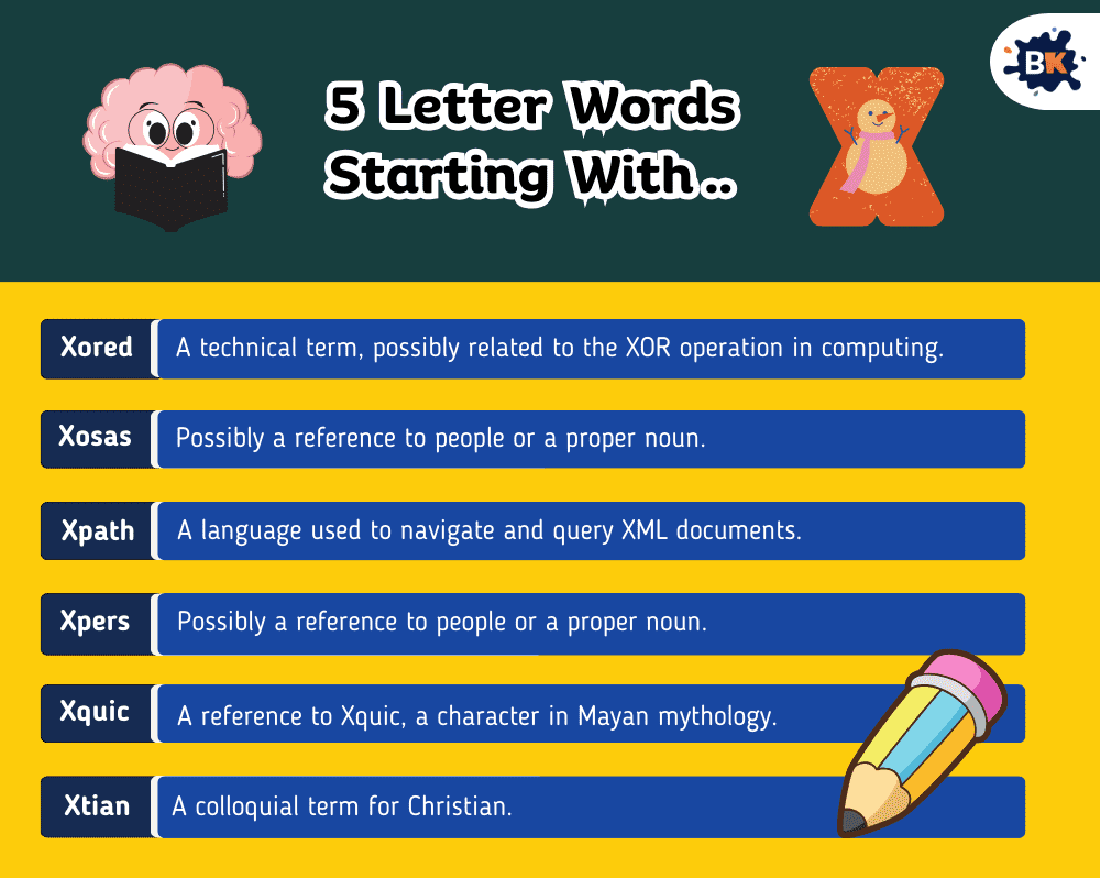 Goofy 5 Letter Words Starting With X For Kids Goofy 5 Letter Words Starting With X For Kids
