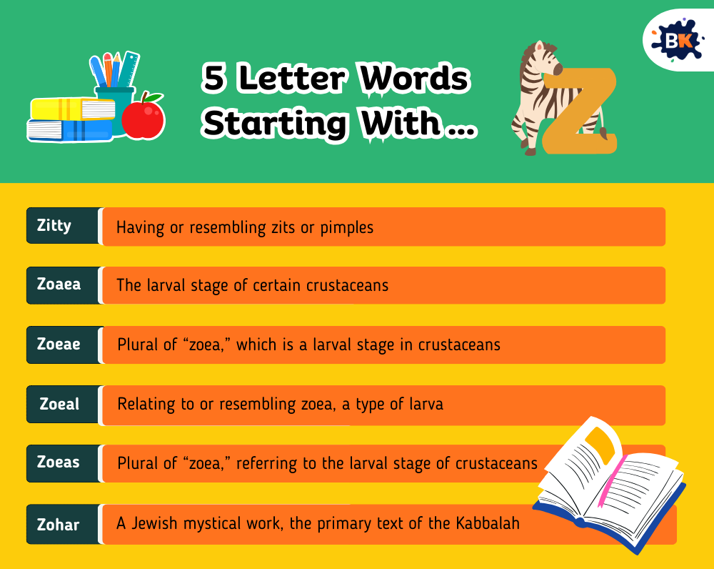 Goofy 5 Letter Words Starting With Z For Kids Goofy 5 Letter Words Starting With Z For Kids