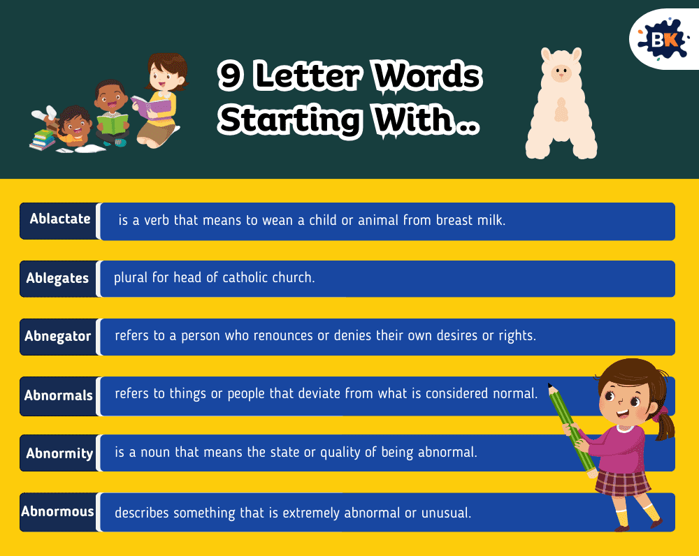 Goofy 9 Letter Words Starting With A For Kids Goofy 9 Letter Words Starting With A For Kids