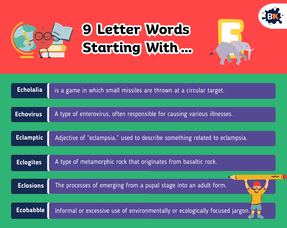 Goofy 9 Letter Words Starting With E For Kids Goofy 9 Letter Words Starting With E For Kids