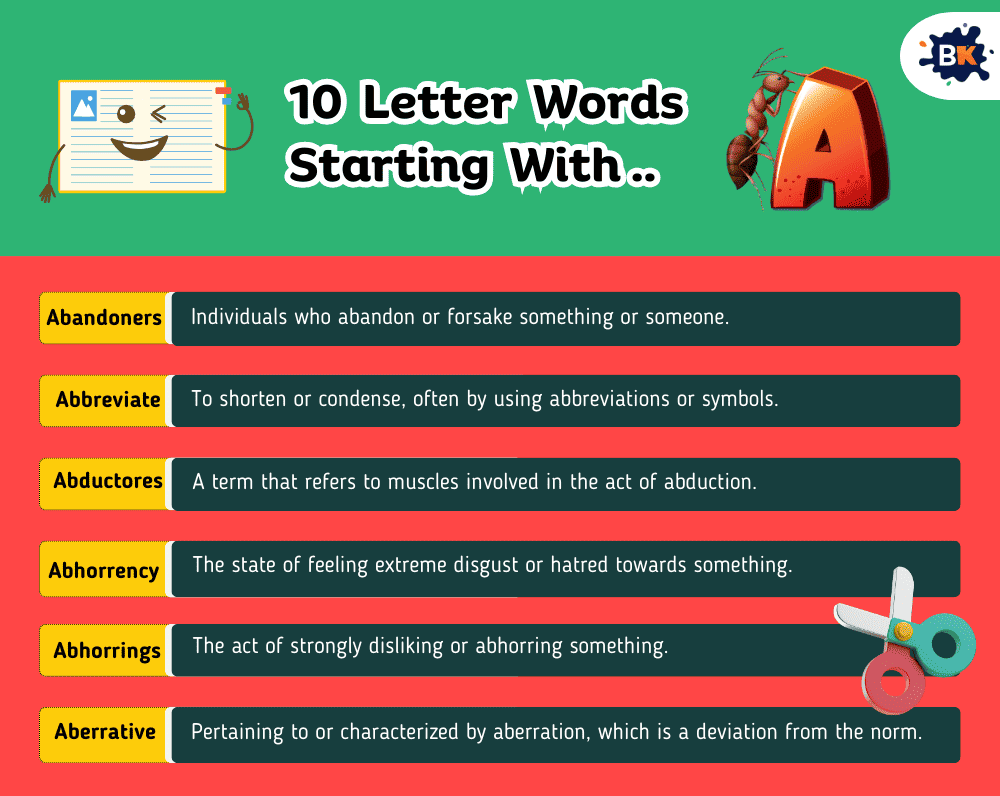 Incredible 10 Letter Words Starting With A For Kids Incredible 10 Letter Words Starting With A For Kids