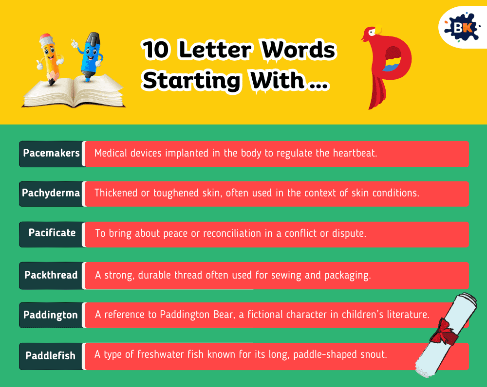 Incredible 10 Letter Words Starting With P For Kids Incredible 10 Letter Words Starting With P For Kids