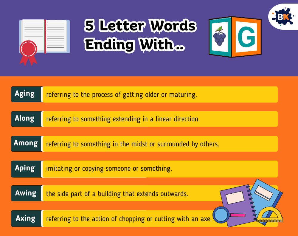 Incredible 5 Letter Words Ending With G For Kids Incredible 5 Letter Words Ending With G For Kids