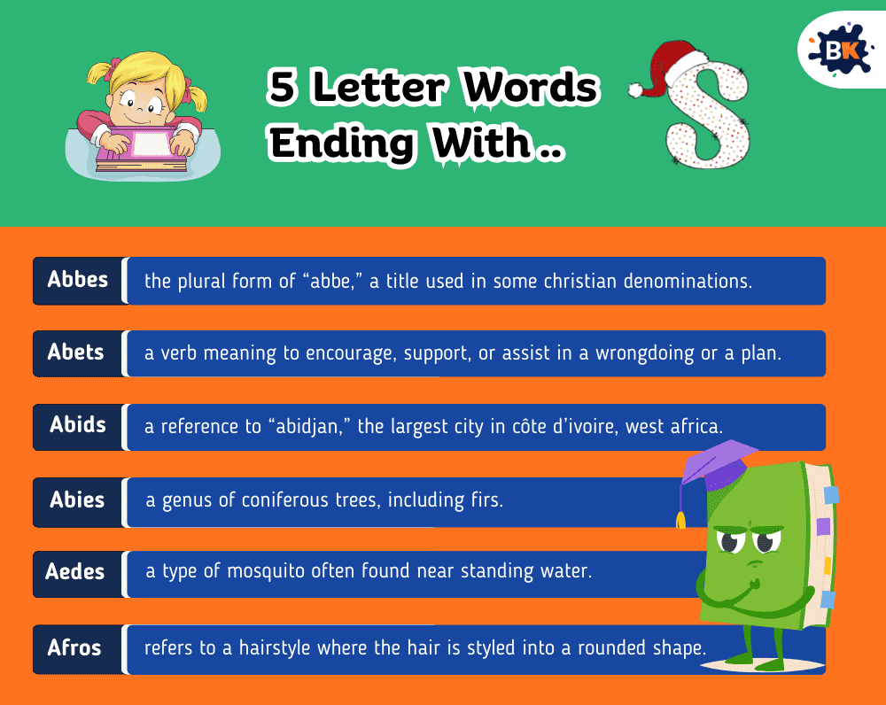Incredible 5 Letter Words Ending With S For Kids Incredible 5 Letter Words Ending With S For Kids