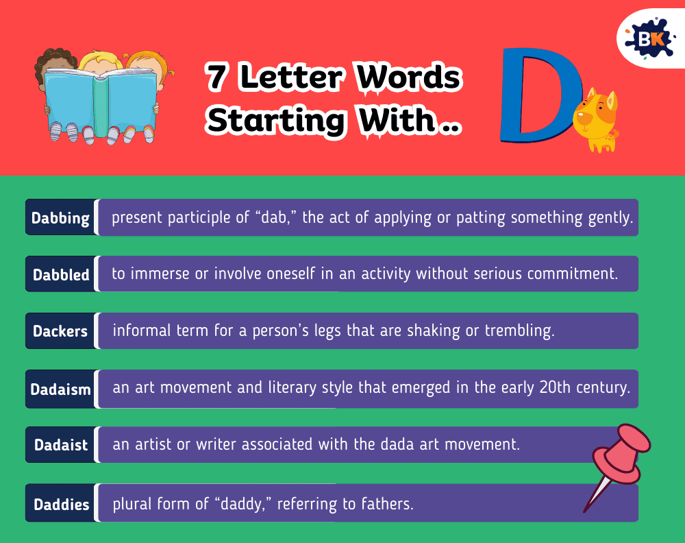 Incredible 7 Letter Words Starting With D For Kids Incredible 7 Letter Words Starting With D For Kids