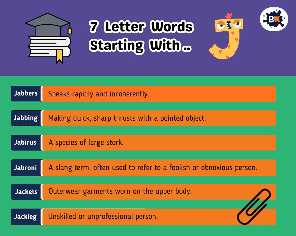 Incredible 7 Letter Words Starting With J For Kids Incredible 7 Letter Words Starting With J For Kids