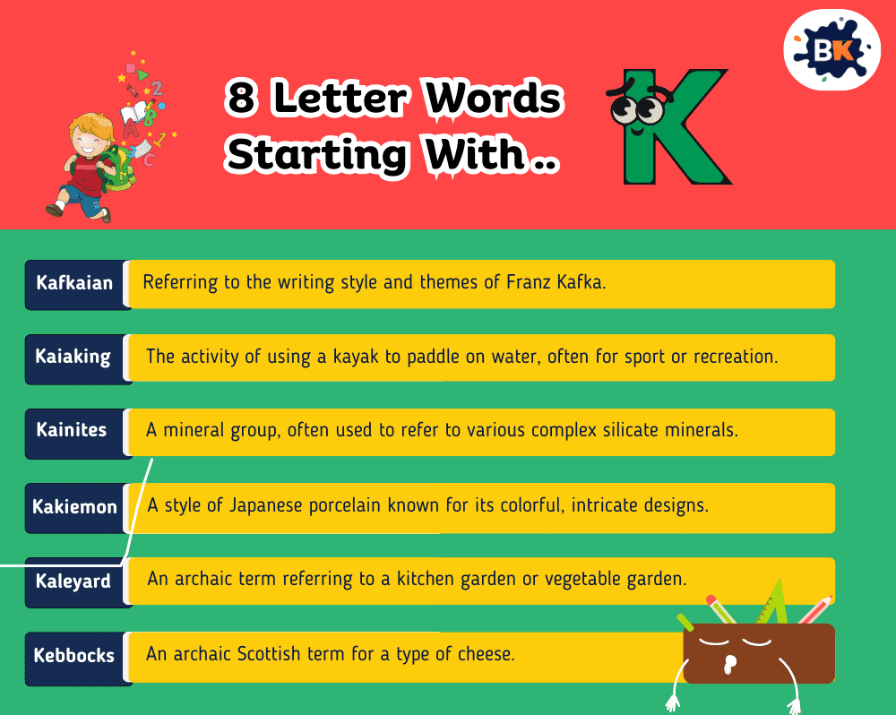 Incredible 8 Letter Words Starting With K For Kids Incredible 8 Letter Words Starting With K For Kids