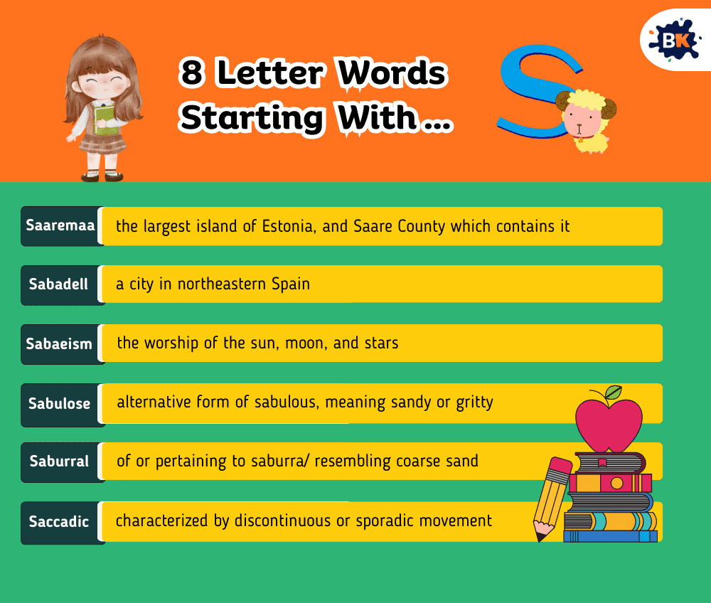 Incredible 8 Letter Words Starting With S For Kids Incredible 8 Letter Words Starting With S For Kids