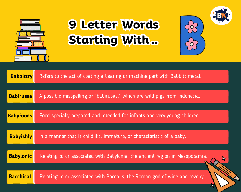 Incredible 9 Letter Words Starting With B For Kids Incredible 9 Letter Words Starting With B For Kids