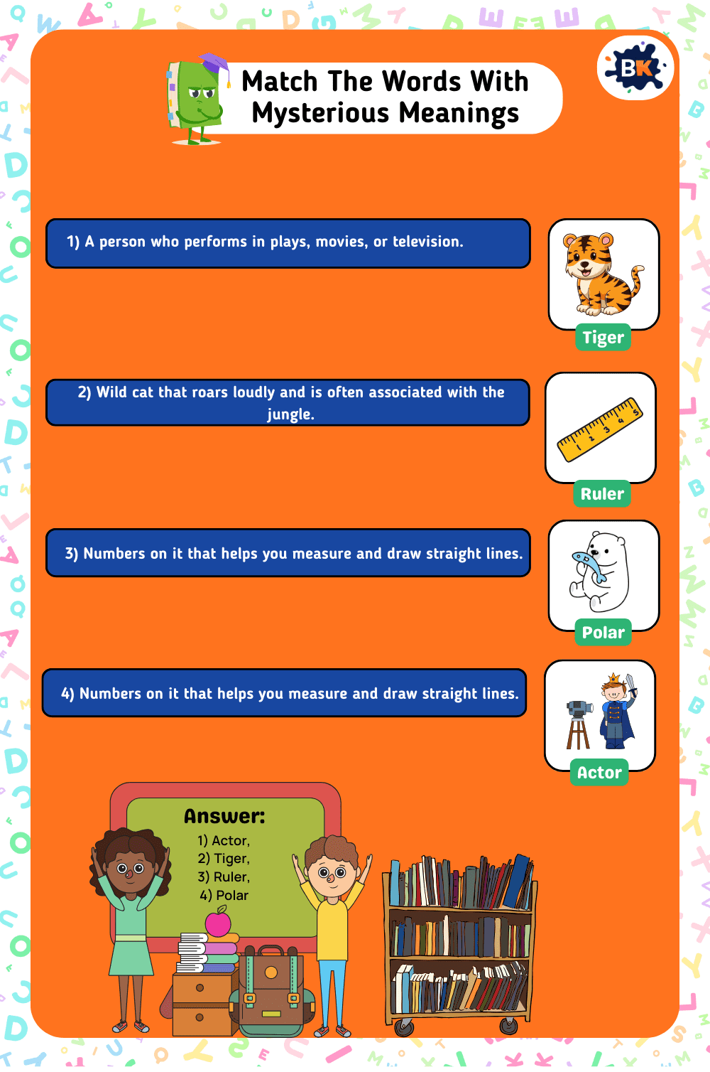 Amazing Word Matching Activity For Kids Amazing Word Matching Activity For Kids