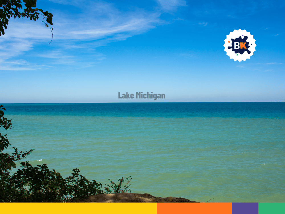 Lake Michigan covers Illinois Lake Michigan covers Illinois