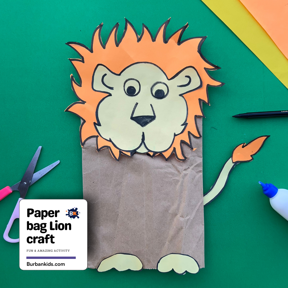 Paper bag Lion craft Paper Bag Lion Craft