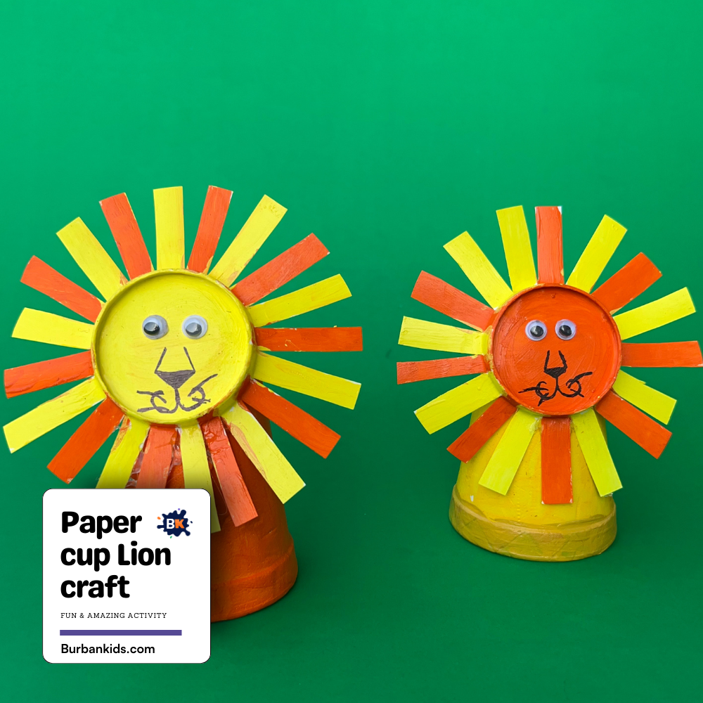 Paper cup lion craft Paper Cup Lion Craft
