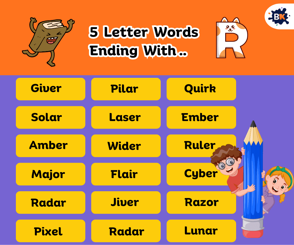 Perfect 5 Letter Words Ending With R For Kids Perfect 5 Letter Words Ending With R For Kids