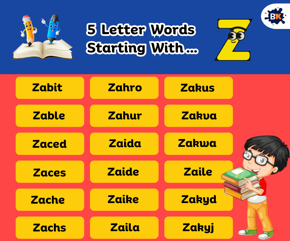 Perfect 5 Letter Words Starting With Z For Kids Perfect 5 Letter Words Starting With Z For Kids