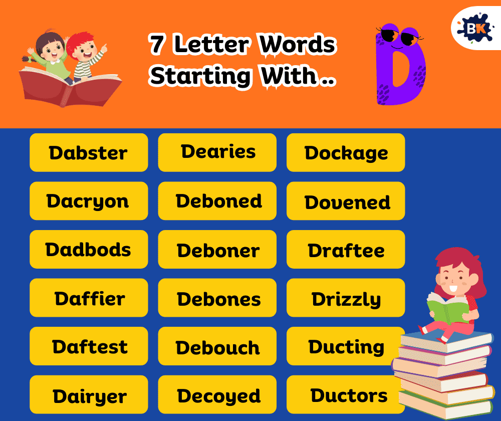 Perfect 7 Letter Words Starting With D For Kids Perfect 7 Letter Words Starting With D For Kids