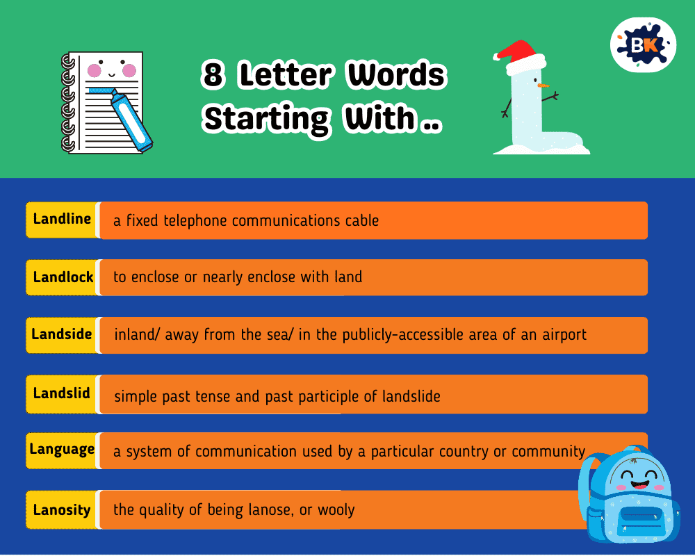Silly 8 Letter Words Starting With L For Kids Silly 8 Letter Words Starting With L For Kids