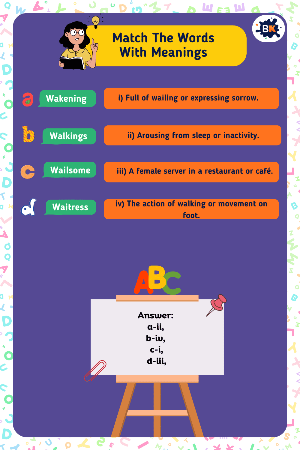 Silly Match the Words Game For Kids Silly Match the Words Game For Kids