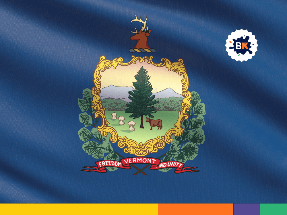 Vermont’s state flag Vermont’s state flag