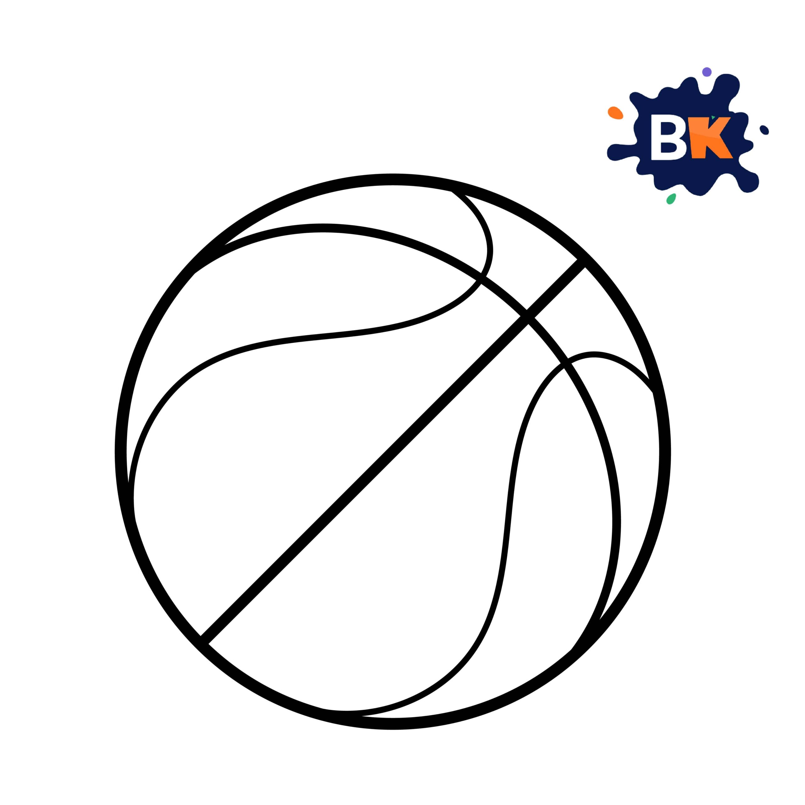 How to Draw a Basketball Step 7 How to Draw a Basketball Step 7