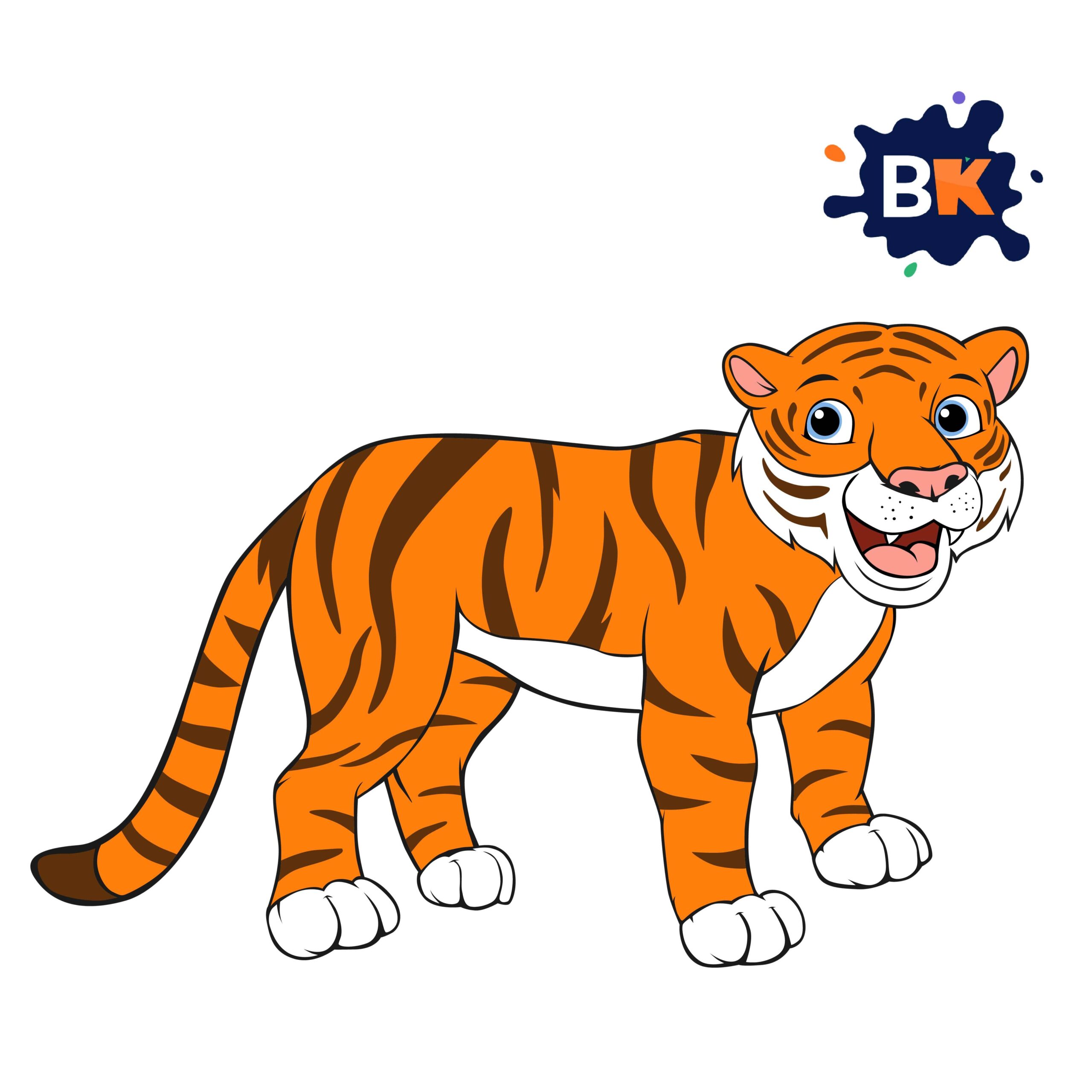 How to Draw a Bengal Tiger Step 11 How to Draw a Bengal Tiger Step 11