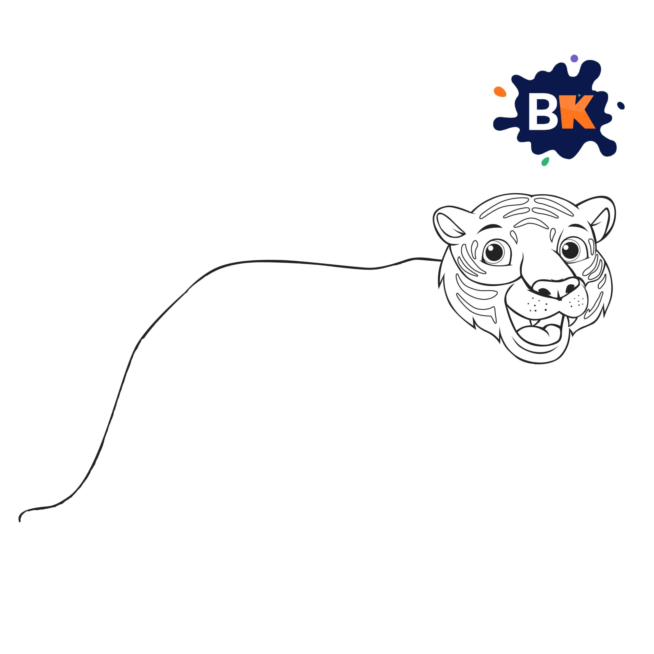 How to Draw a Bengal Tiger Step 4 How to Draw a Bengal Tiger Step 4