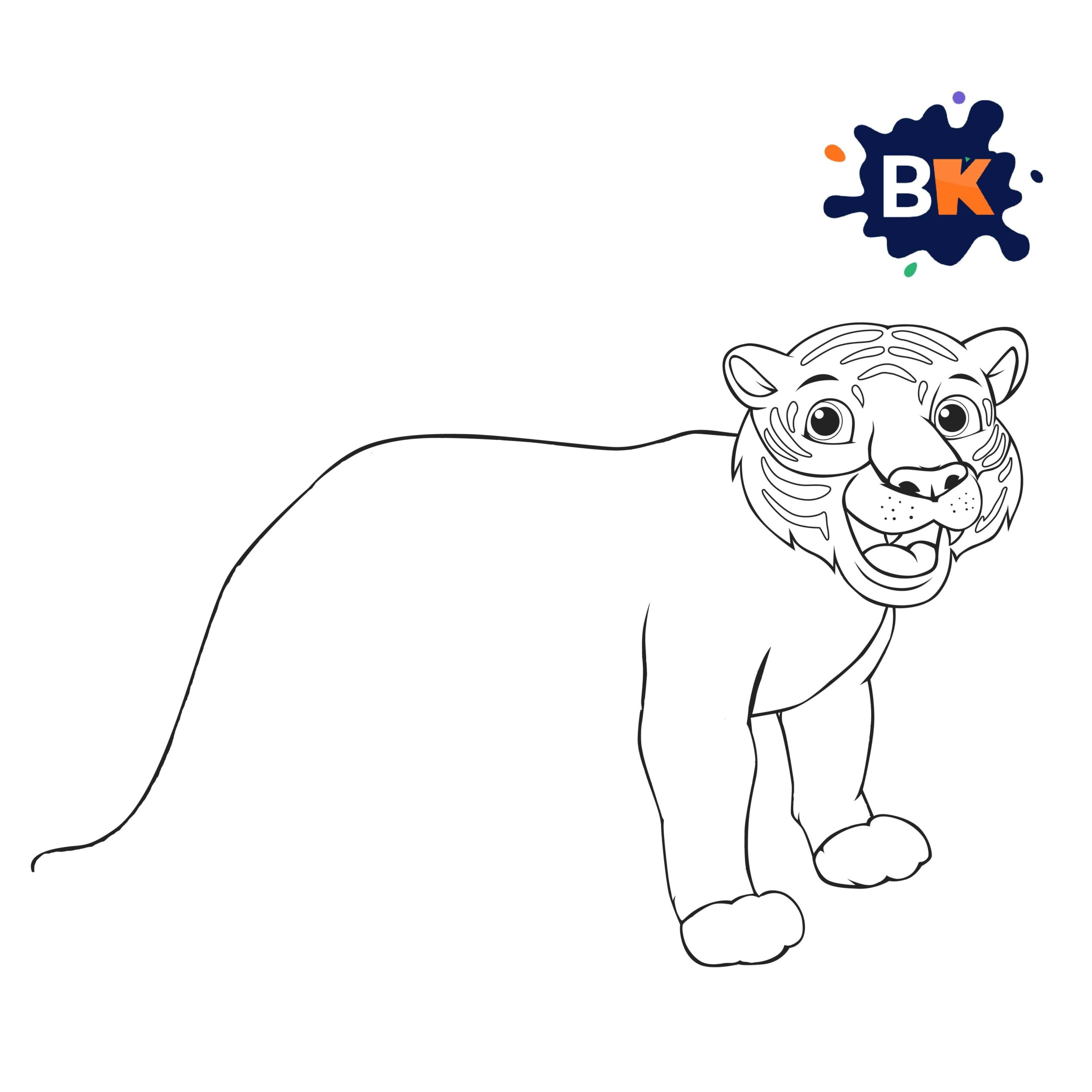 How to Draw a Bengal Tiger Step 5 How to Draw a Bengal Tiger Step 5