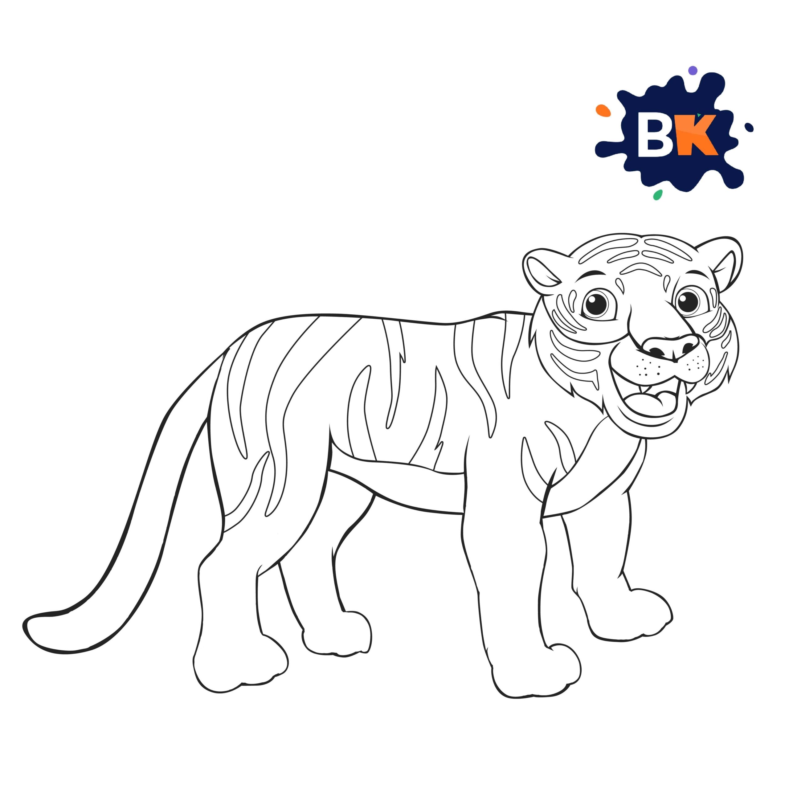 How to Draw a Bengal Tiger Step 7 How to Draw a Bengal Tiger Step 7