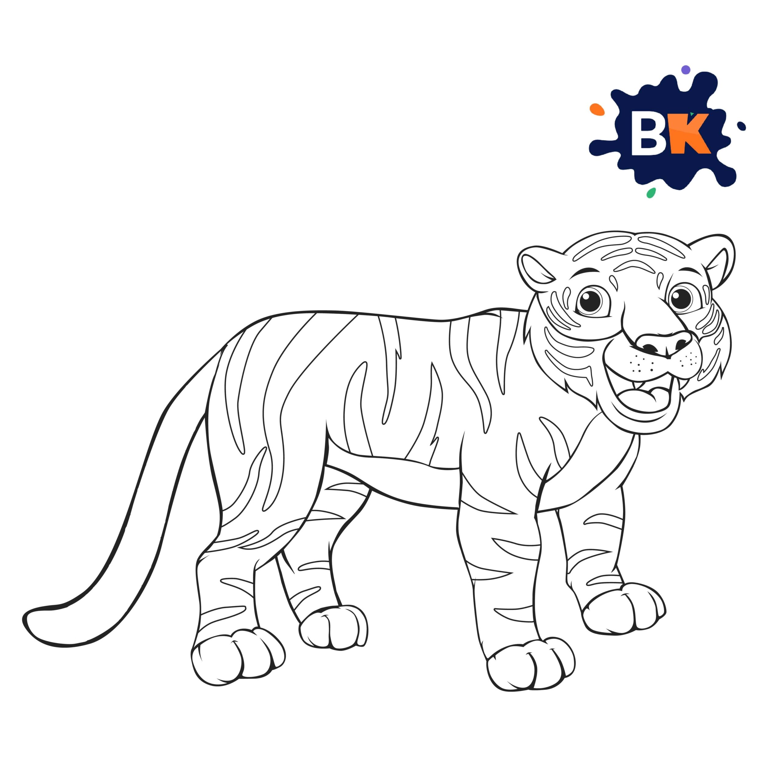 How to Draw a Bengal Tiger Step 9 How to Draw a Bengal Tiger Step 9
