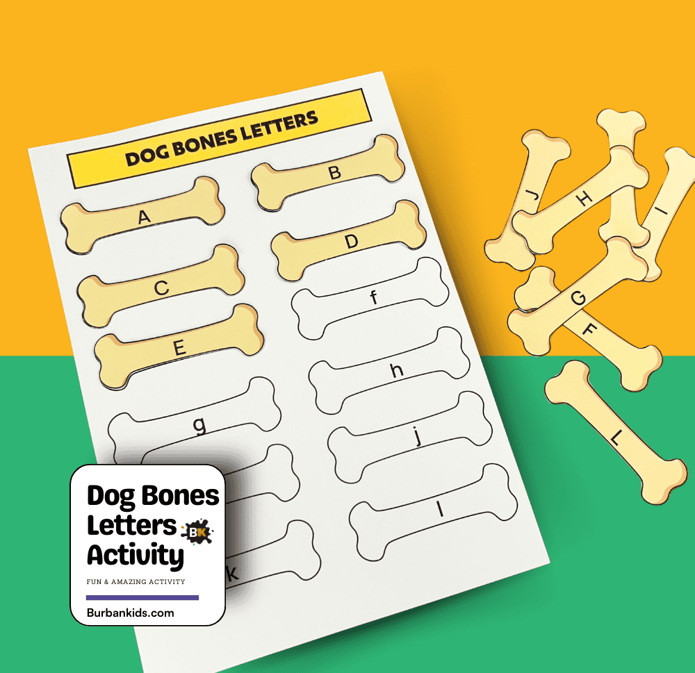 Dog Bones Letters Activity