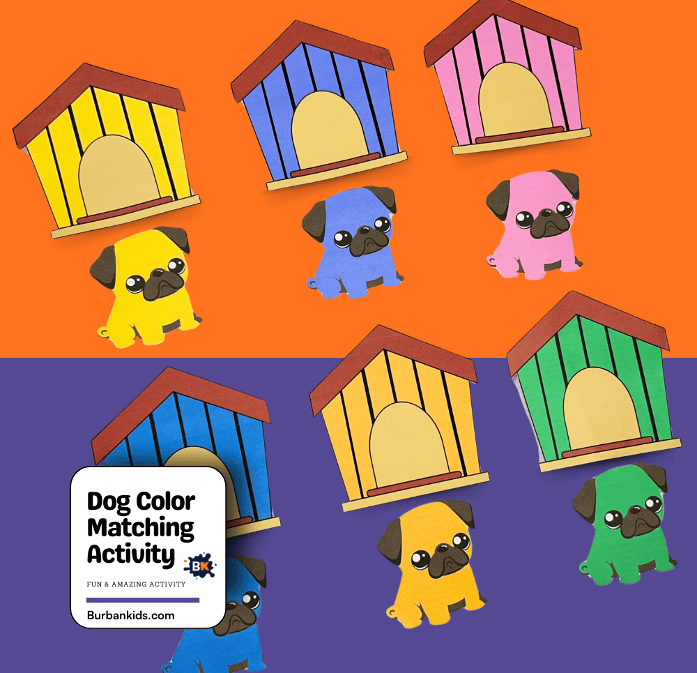 Dog Color Matching Activity