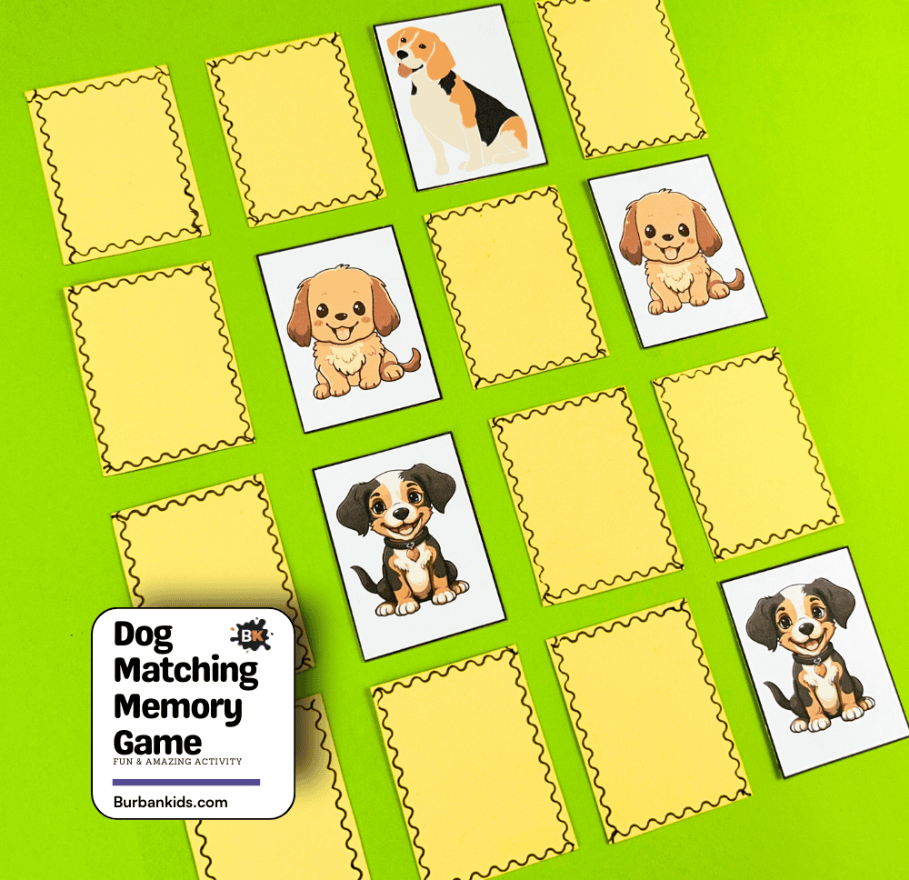 Dog Matching Memory Game