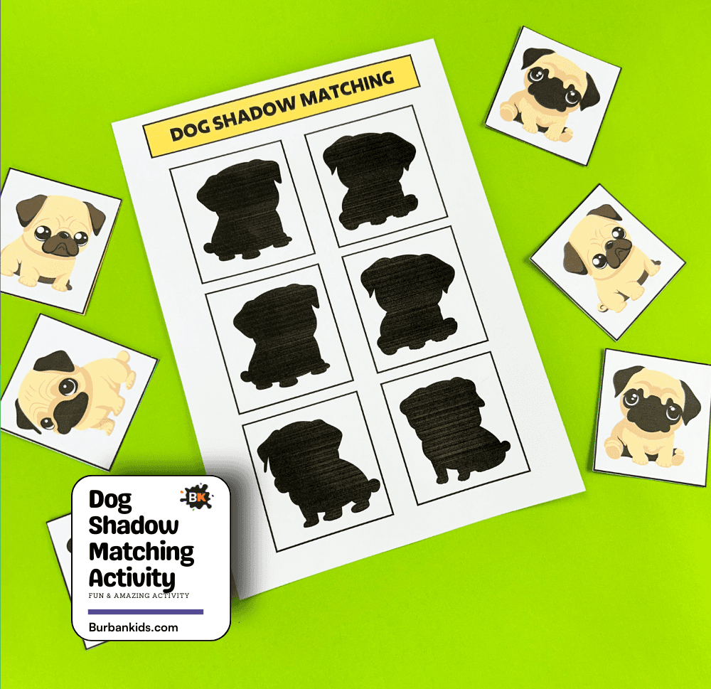 Dog Shadow Matching Activity