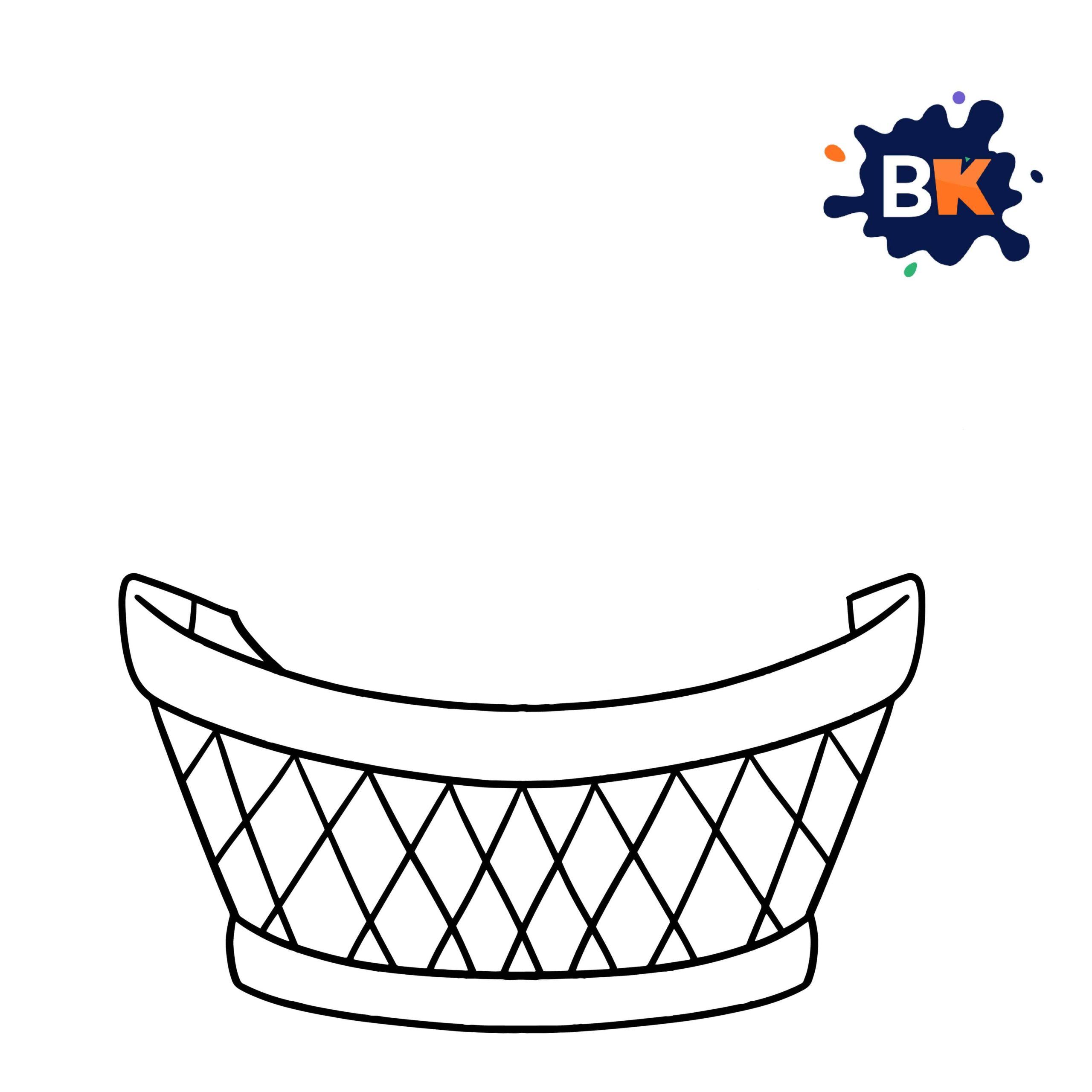 How to Draw Basket Step 5 How to Draw Basket Step 5