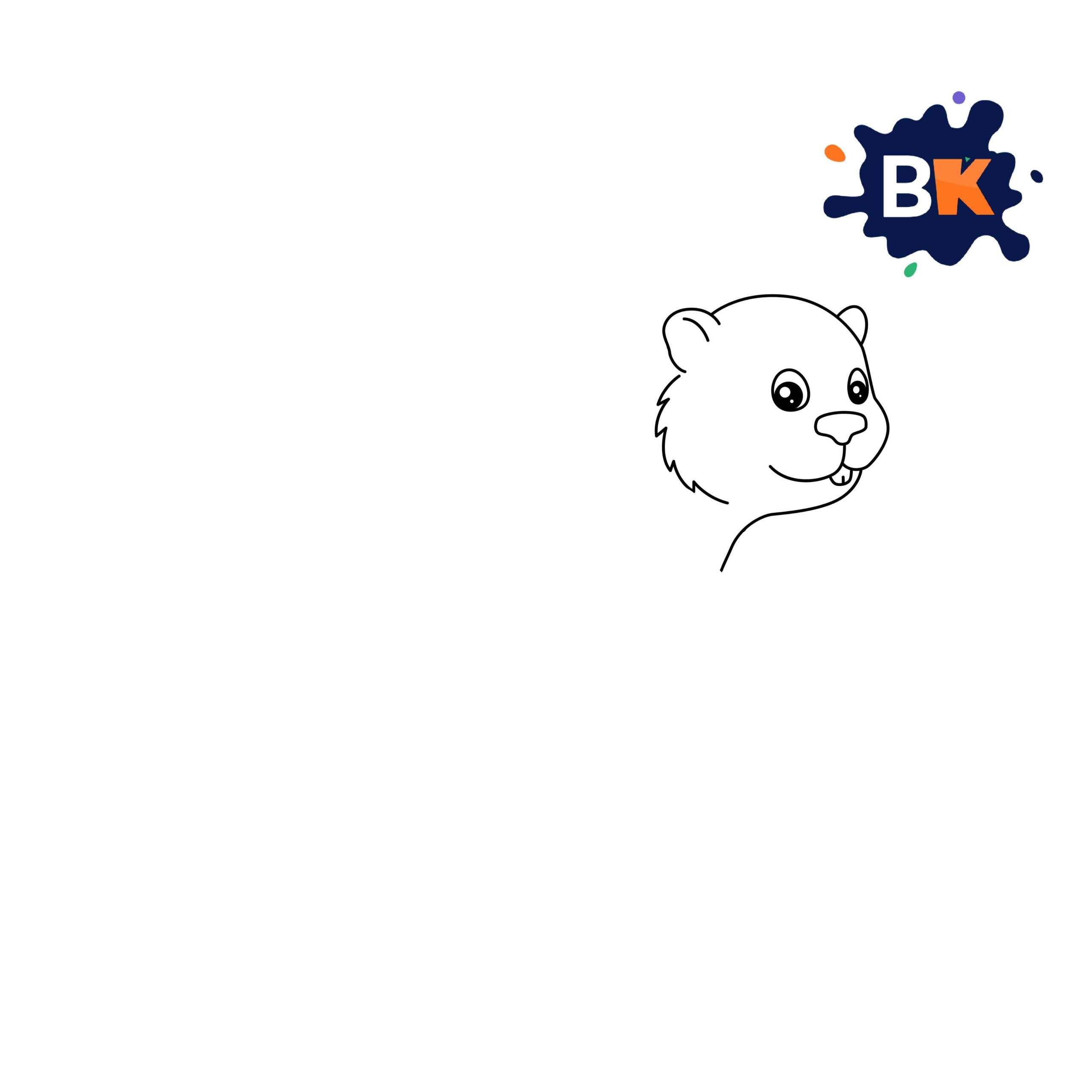 How to Draw Beaver Step 3 How to Draw Beaver Step 3